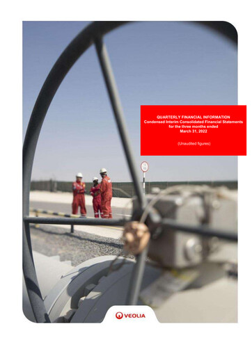 Miniature Veolia Rapport trimestriel 2022-q1