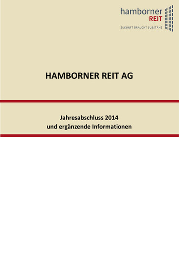 Thumbnail Hamborner REIT Financial Statement 2014
