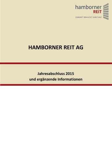 Thumbnail Hamborner REIT Financial Statement 2015