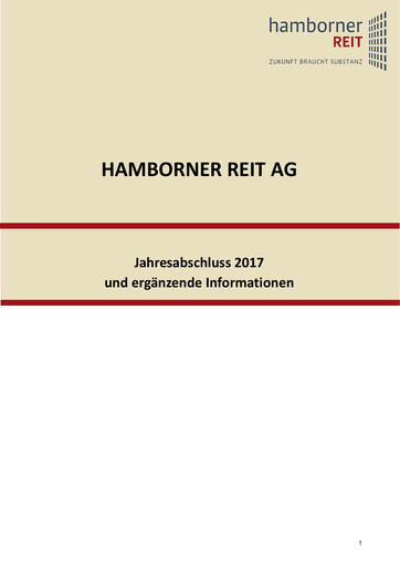 Thumbnail Hamborner REIT Financial Statement 2017