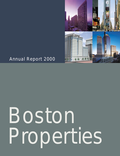 Thumbnail BXP, Inc.
 Annual Report 2000