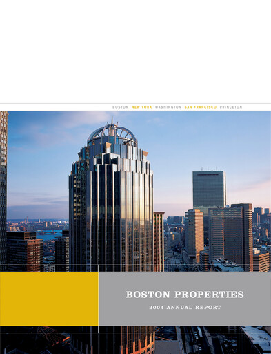 Thumbnail BXP, Inc.
 Annual Report 2004
