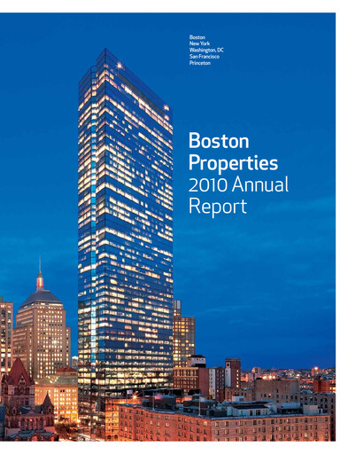 Thumbnail BXP, Inc.
 Annual Report 2010