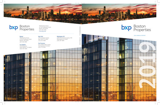 Thumbnail BXP, Inc.
 Annual Report 2019