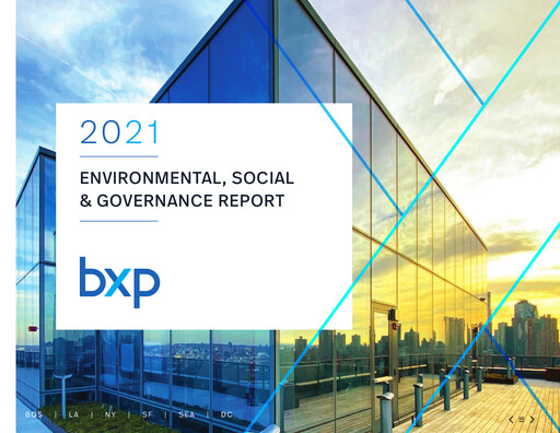 Thumbnail BXP, Inc.
 ESG Report 2021