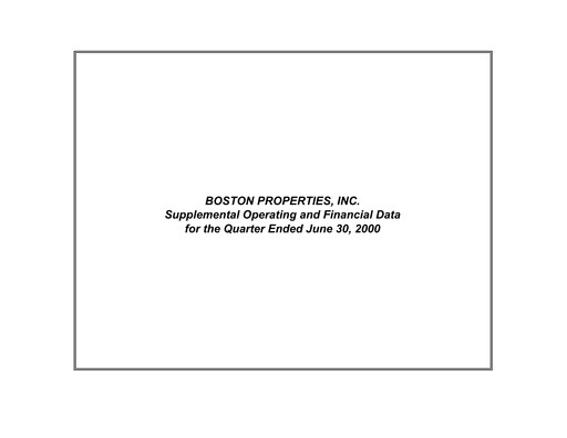 Thumbnail BXP, Inc.
 Quarterly Report 2000-q2
