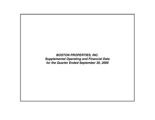 Thumbnail BXP, Inc.
 Quarterly Report 2000-q3