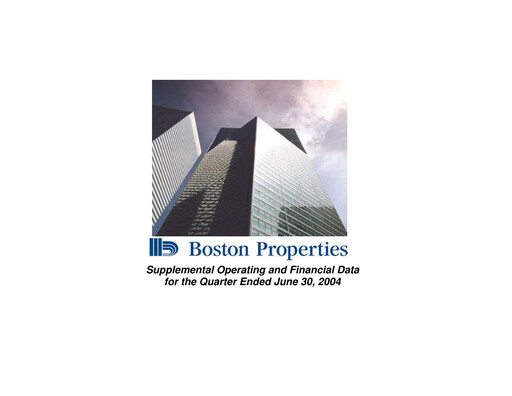 Thumbnail BXP, Inc.
 Quarterly Report 2004-q2