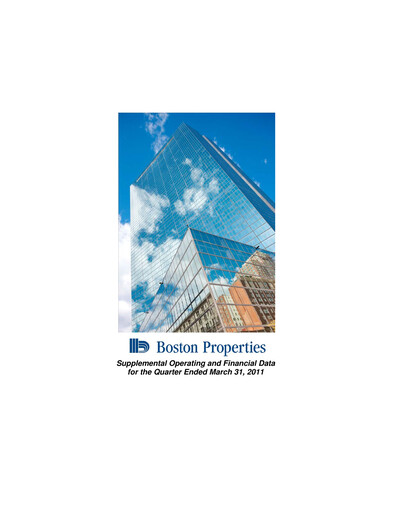 Thumbnail BXP, Inc.
 Quarterly Report 2011-q1