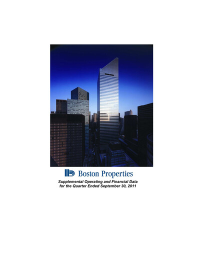 Thumbnail BXP, Inc.
 Quarterly Report 2011-q3