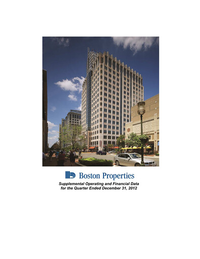 Thumbnail BXP, Inc.
 Quarterly Report 2012-q4
