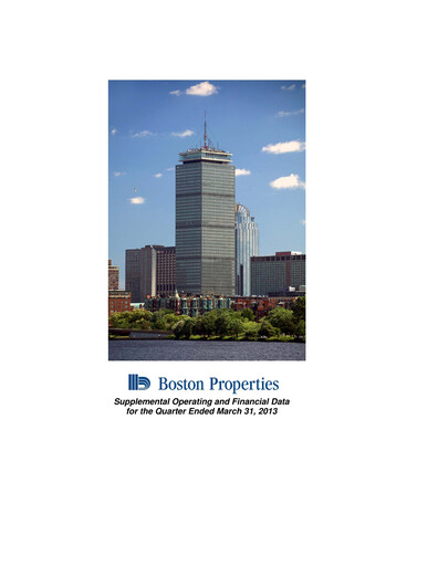 Thumbnail BXP, Inc.
 Quarterly Report 2013-q1