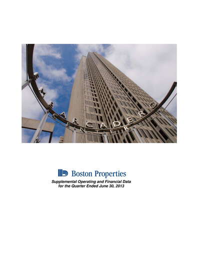 Thumbnail BXP, Inc.
 Quarterly Report 2013-q2