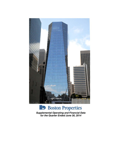 Thumbnail BXP, Inc.
 Quarterly Report 2014-q2