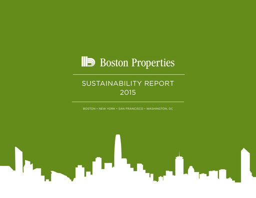 Thumbnail BXP, Inc.
 Sustainability Report 2015