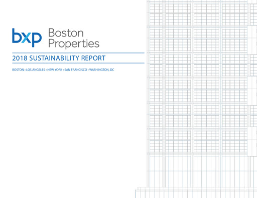 Thumbnail BXP, Inc.
 Sustainability Report 2018