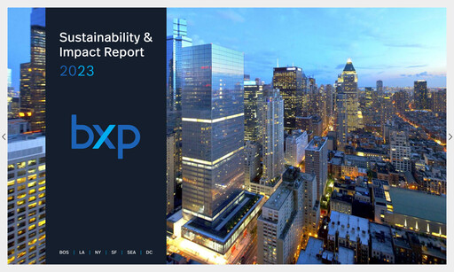 Thumbnail BXP, Inc.
 Sustainability Report 2023