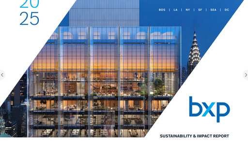 Thumbnail BXP, Inc.
 Sustainability Report 2025