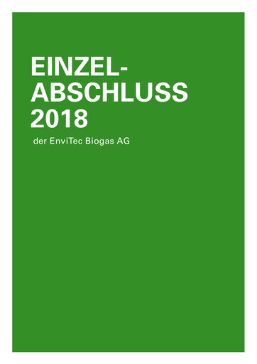 Thumbnail EnviTec Biogas Financial Statement 2018