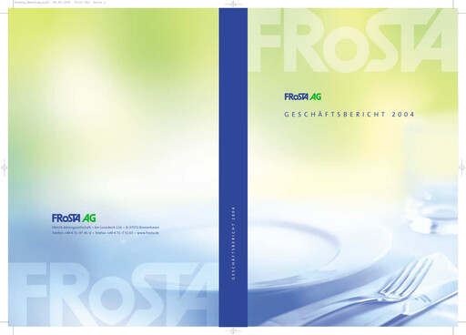 Thumbnail FRoSTA AG Annual Report 2004