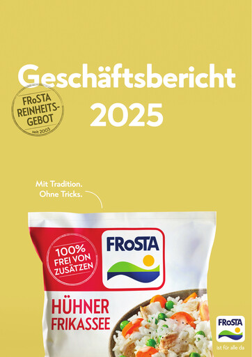 Miniature FRoSTA AG Rapport annuel 2025