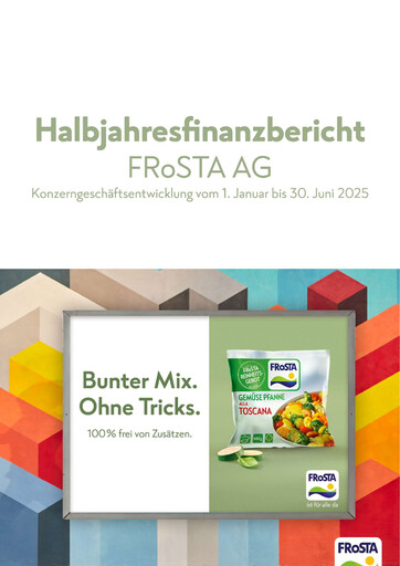 Miniature FRoSTA AG Rapport semestriel 2025-h1