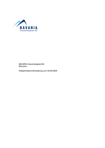 Thumbnail BAVARIA Industries Group AG Half-year Report 2009-h1