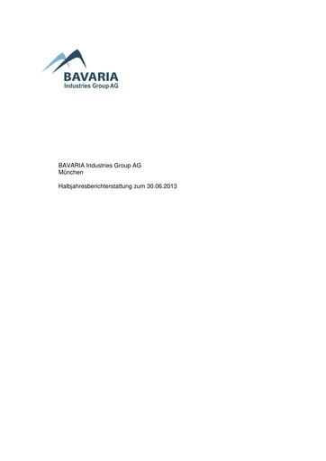 Thumbnail BAVARIA Industries Group AG Half-year Report 2013-h1