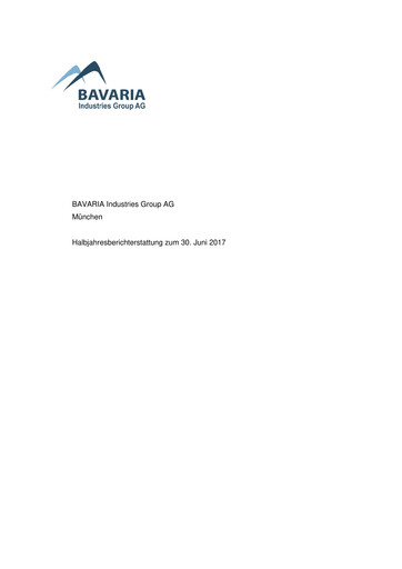 Thumbnail BAVARIA Industries Group AG Half-year Report 2017-h1