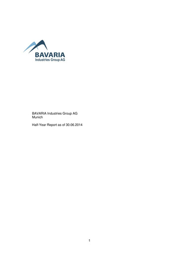 Thumbnail BAVARIA Industries Group AG Half-year Report 2014-h1