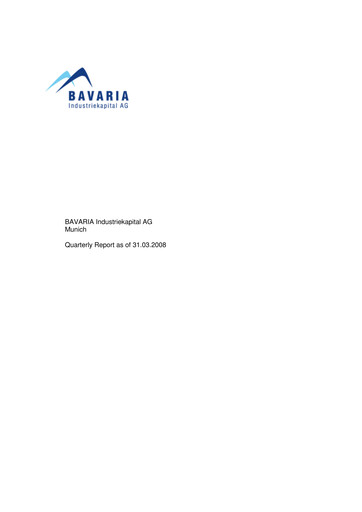 Thumbnail BAVARIA Industries Group AG Quarterly Report 2008-q1