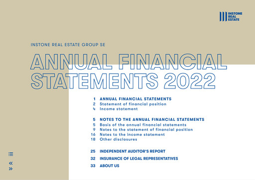 Thumbnail Instone Real Estate Group Financial Statement 2022