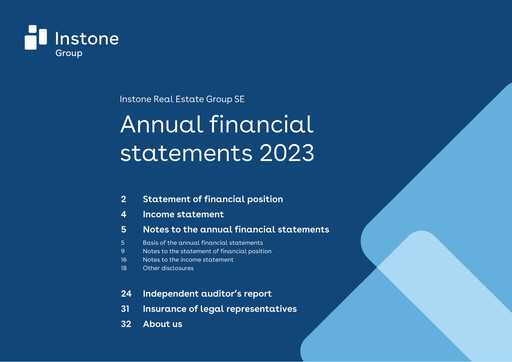Thumbnail Instone Real Estate Group Financial Statement 2023