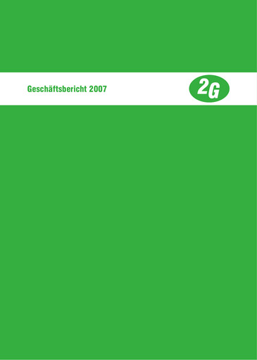 Thumbnail 2G Energy AG Annual Report 2007