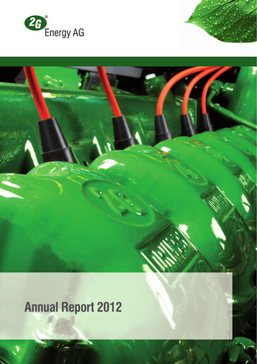Thumbnail 2G Energy AG Annual Report 2012