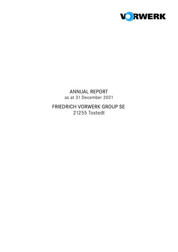 Thumbnail Friedrich Vorwerk Group Annual Report 2021