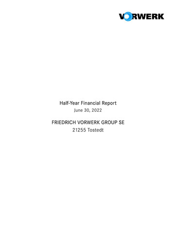 Thumbnail Friedrich Vorwerk Group Half-year Report 2022-h1