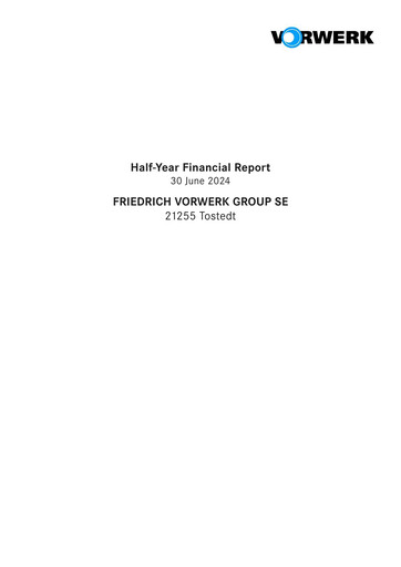 Thumbnail Friedrich Vorwerk Group Half-year Report 2024-h1