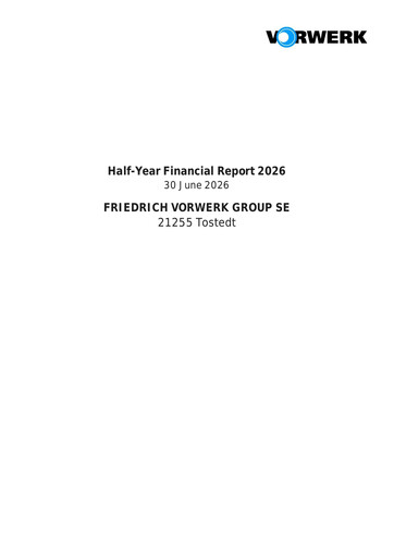 Thumbnail Friedrich Vorwerk Group Half-year Report 2026-h1