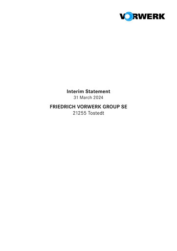 Thumbnail Friedrich Vorwerk Group Quarterly Report 2024-q1