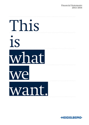 Thumbnail Heidelberger Druckmaschinen Financial Statement 2013-2014