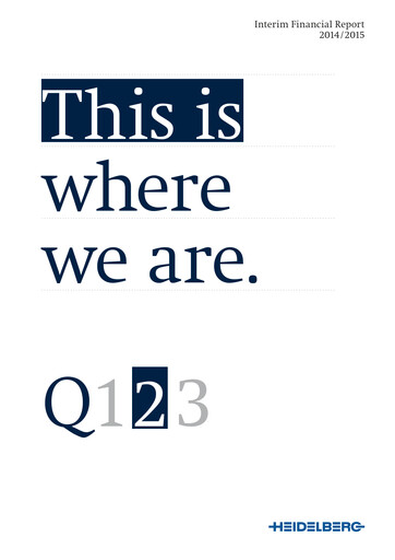 Thumbnail Heidelberger Druckmaschinen Half-year Report 2014-h1