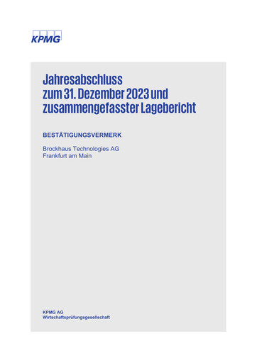 Thumbnail Brockhaus Technologies Financial Statement 2023
