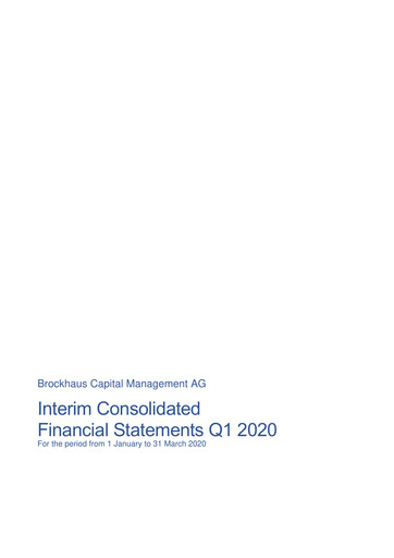 Thumbnail Brockhaus Technologies Quarterly Report 2020-q1