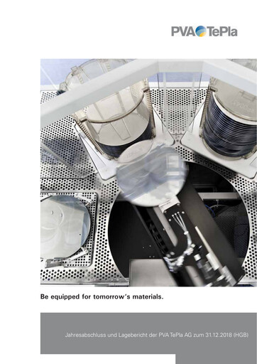 Thumbnail PVA TePla AG Financial Statement 2018