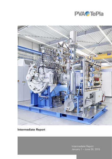 Thumbnail PVA TePla AG Half-year Report 2015-h1