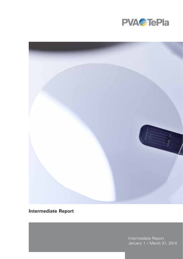 Thumbnail PVA TePla AG Quarterly Report 2014-q1