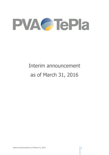 Thumbnail PVA TePla AG Quarterly Report 2016-q1