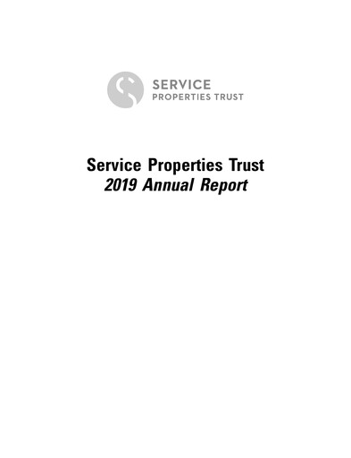 Thumbnail Service Properties Trust Annual Report 2019