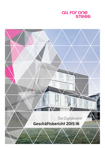 Thumbnail All for One Group Annual Report 2015-2016